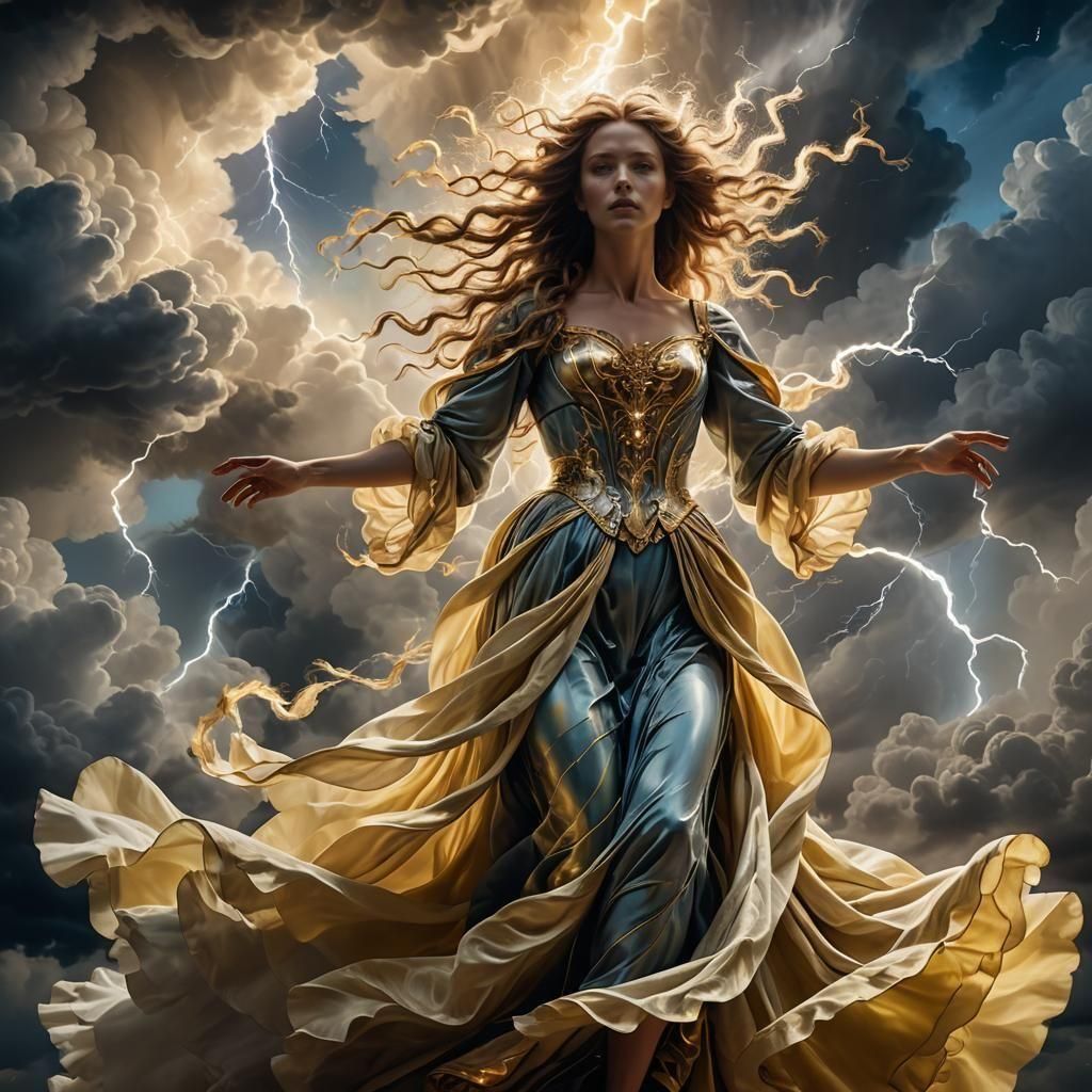 A goddess of lightning
