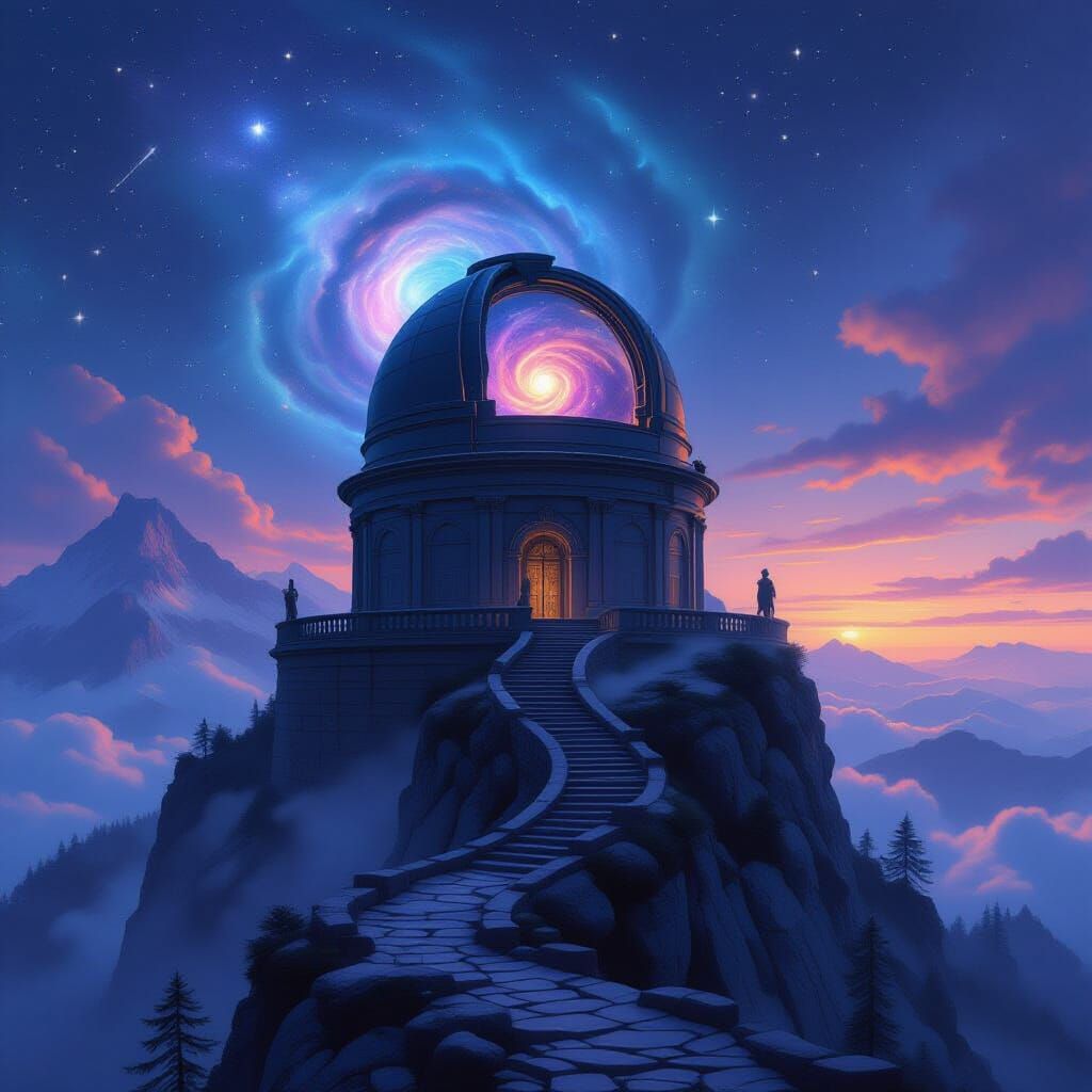 Ancient Observatory Reveals Nebula Within Misty Mountain