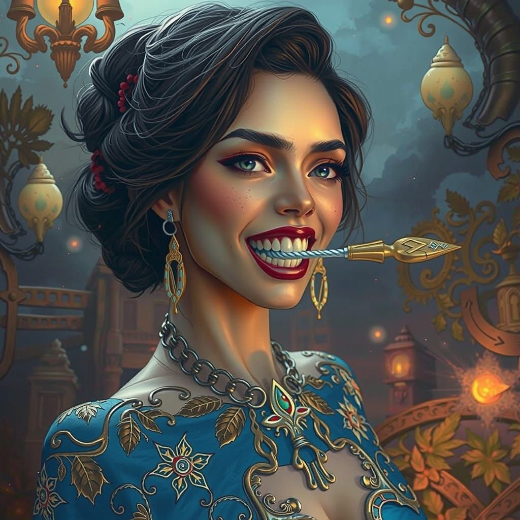 Cyberpunk Warrioress with Rusty Bolt