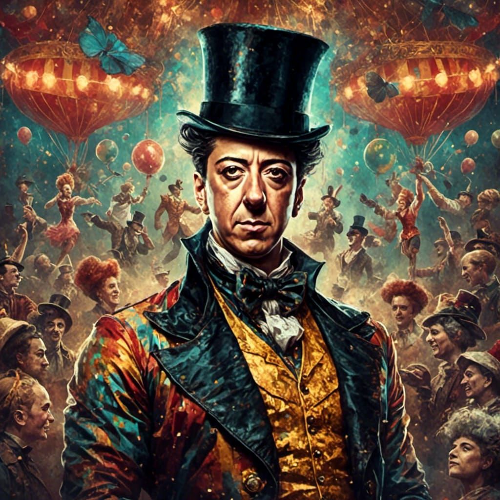 <lora:Selin:1.0> Picture of a ringmaster <lora:Circus:1.0> i...