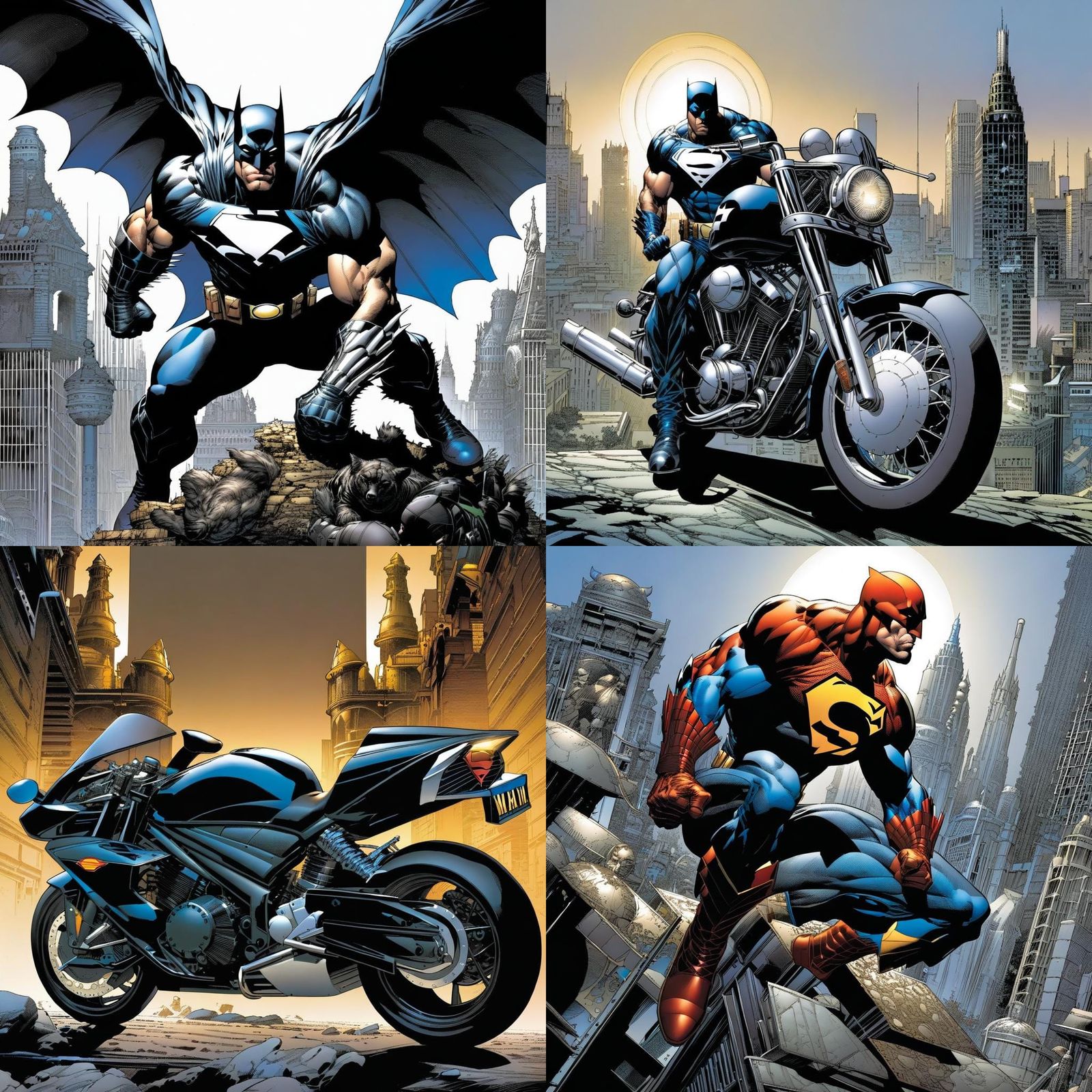 Dynamic Superhero Comic Art Illustration