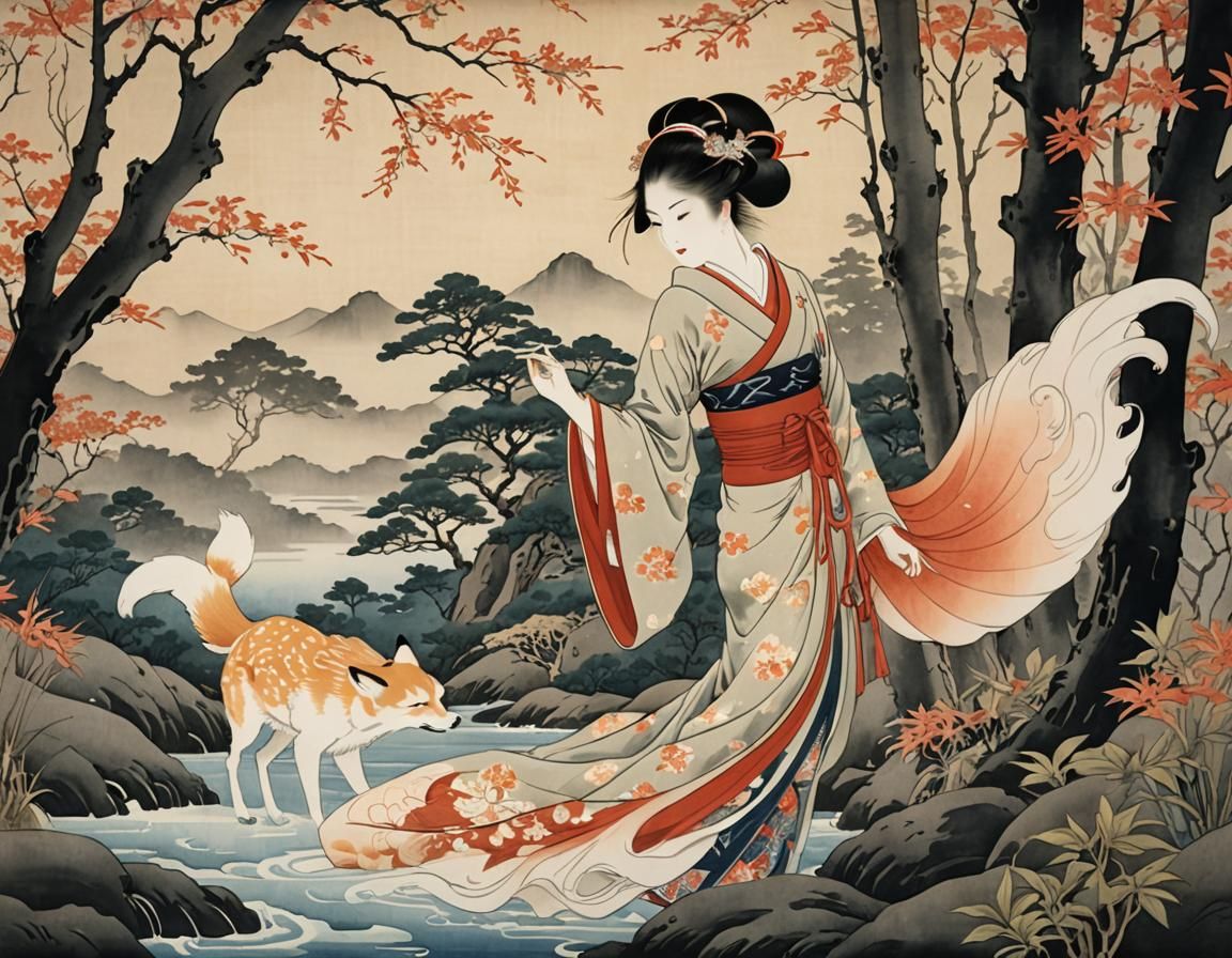 Shape-shifting Kitsune