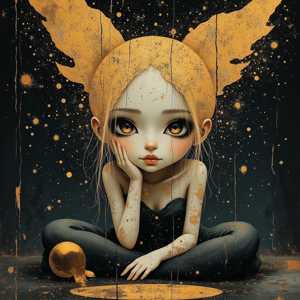 Mystical Fortune Teller in Dark Fantasy Style