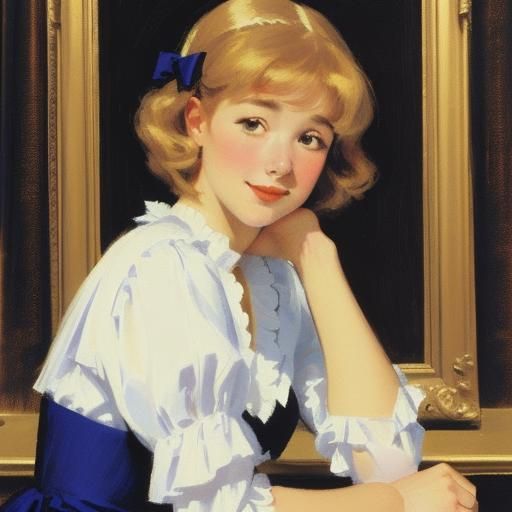 in style of Bill Jacklin,Roger Cecil, Mary Cassatt,  Kathleen Scott, Mike Mignola,