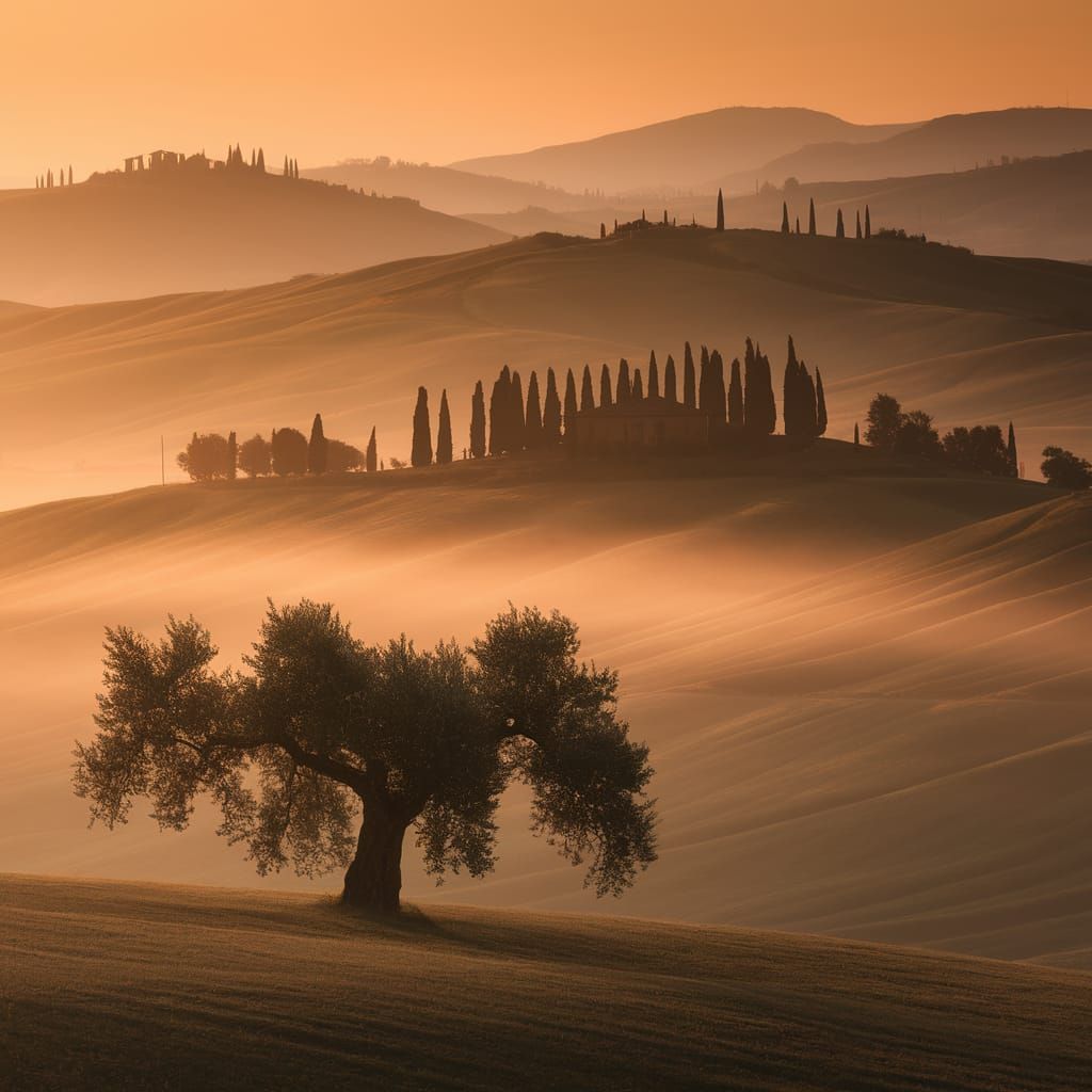 Serene Contemplation of Toluse at Sunset