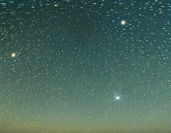 Starry night sky, 16k resolution, trophies as constellations...