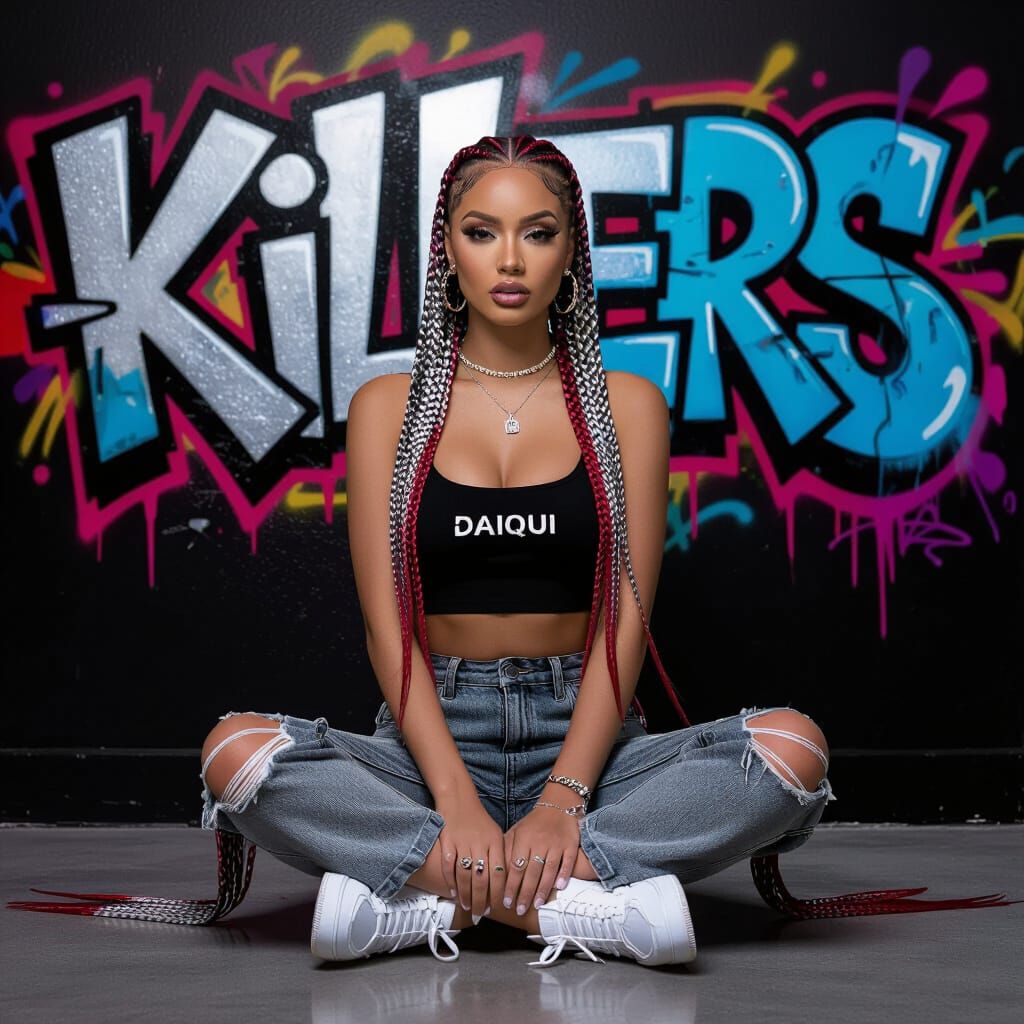 Street Style Beauty with Graffiti Art