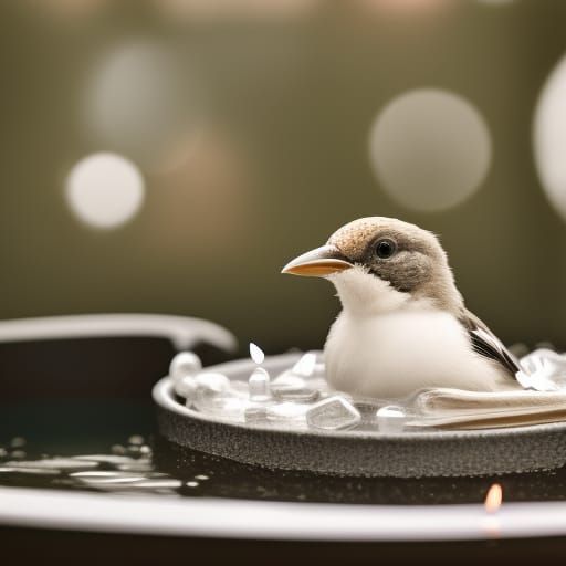 Cute Bird's Relaxing Spa Day
