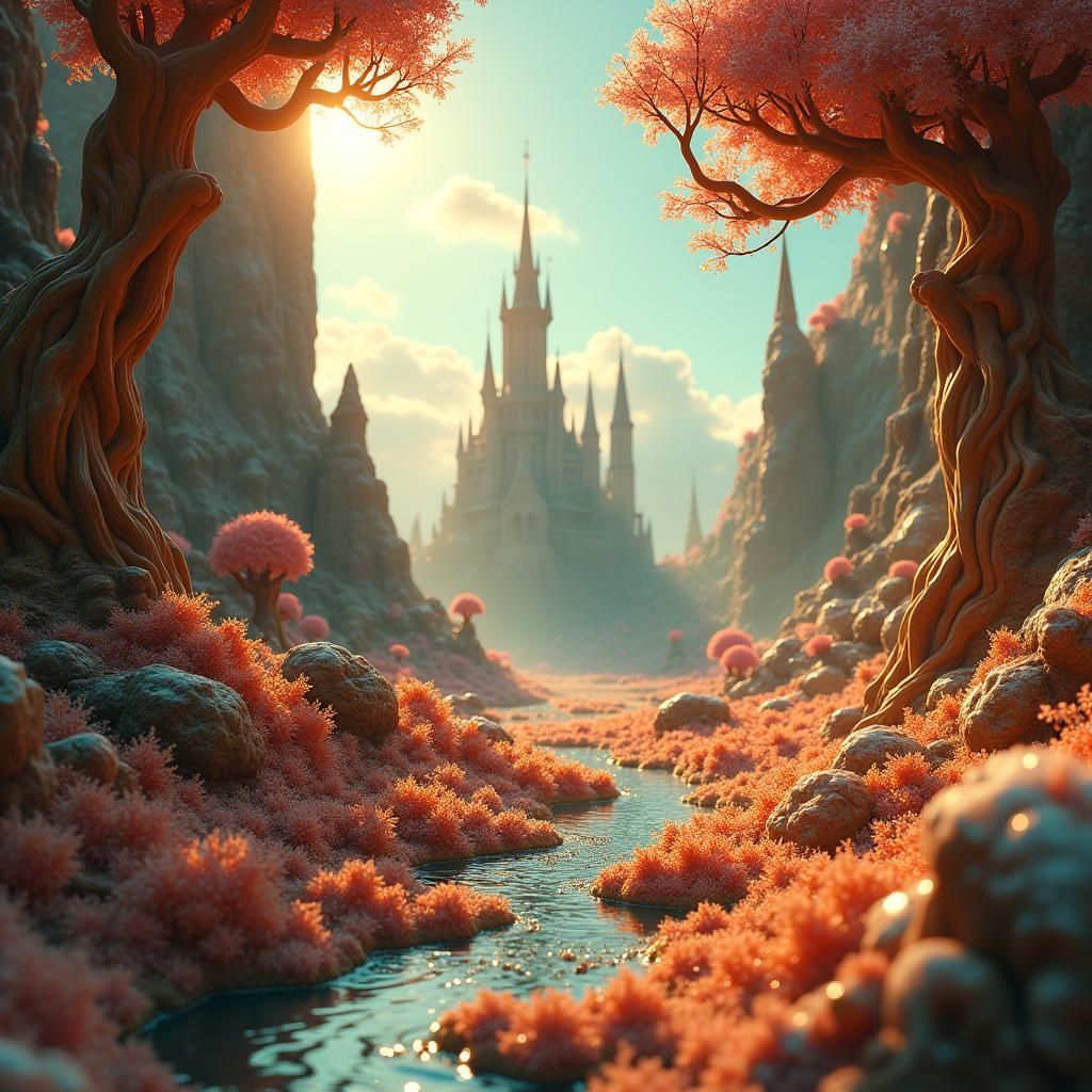 Chocolate Wonderland: A Fantasy Matte Painting