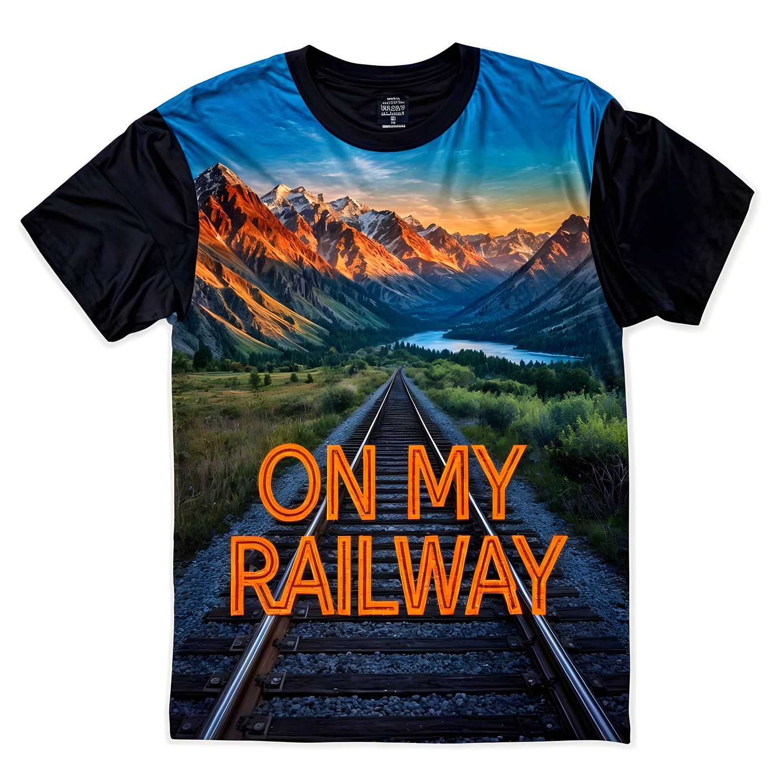 Epic Kashmir Valley Railway Landscape at Dusk