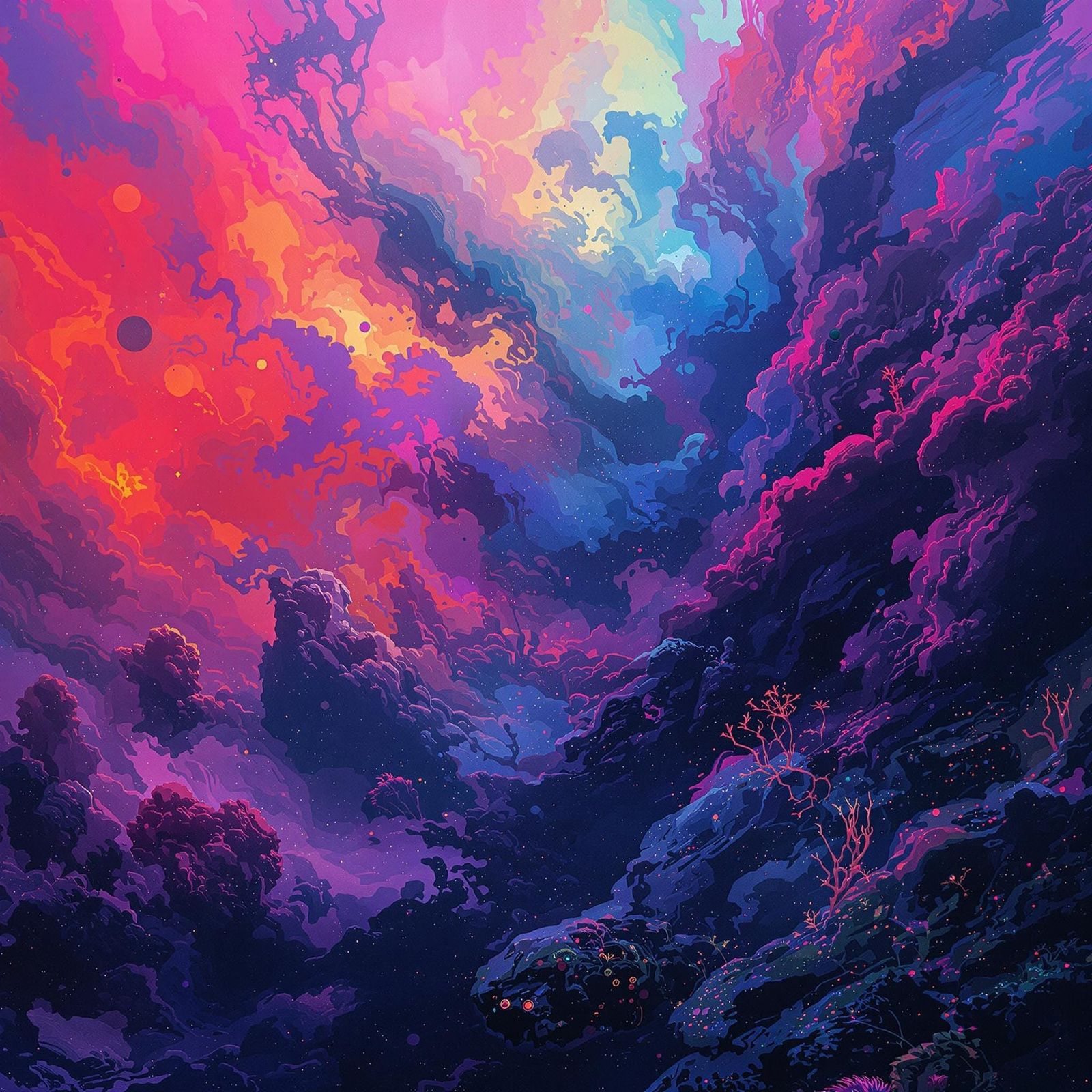 AI Generated Abstract Cloudscape