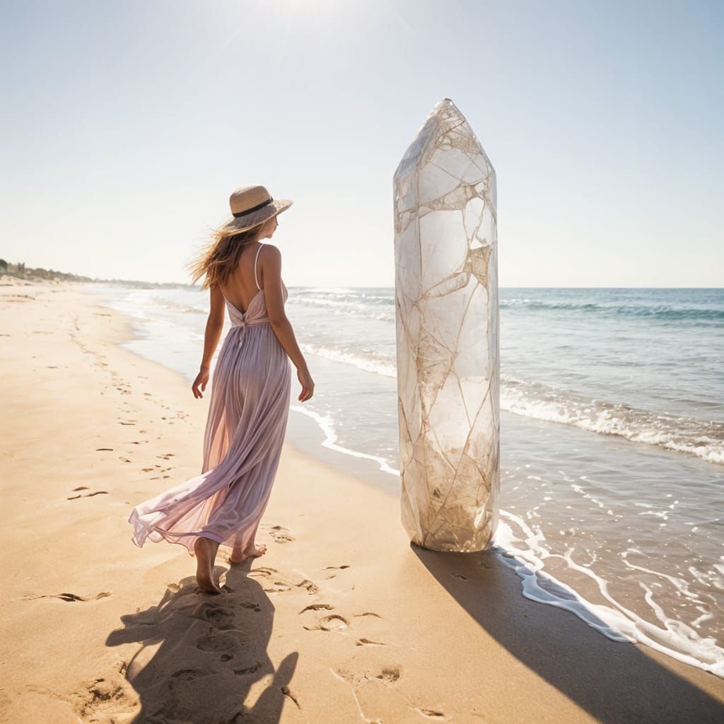 Striking Beach Discovery in Crystal Clarity