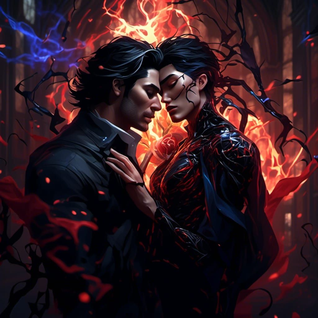 Gothic Wizards Healing Friend with Magic Light