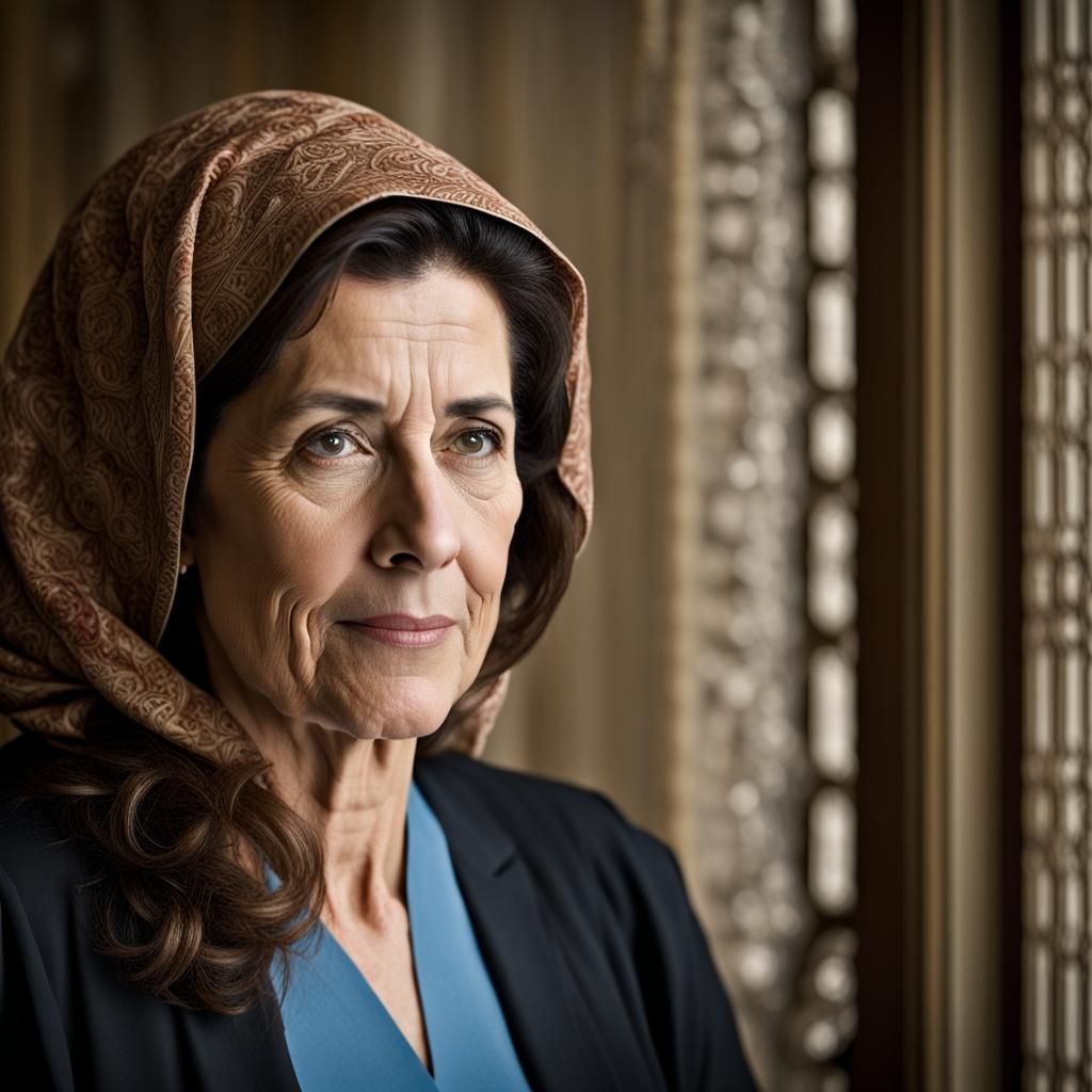 Elegant Portrait of Philosophy Professor with Bokeh