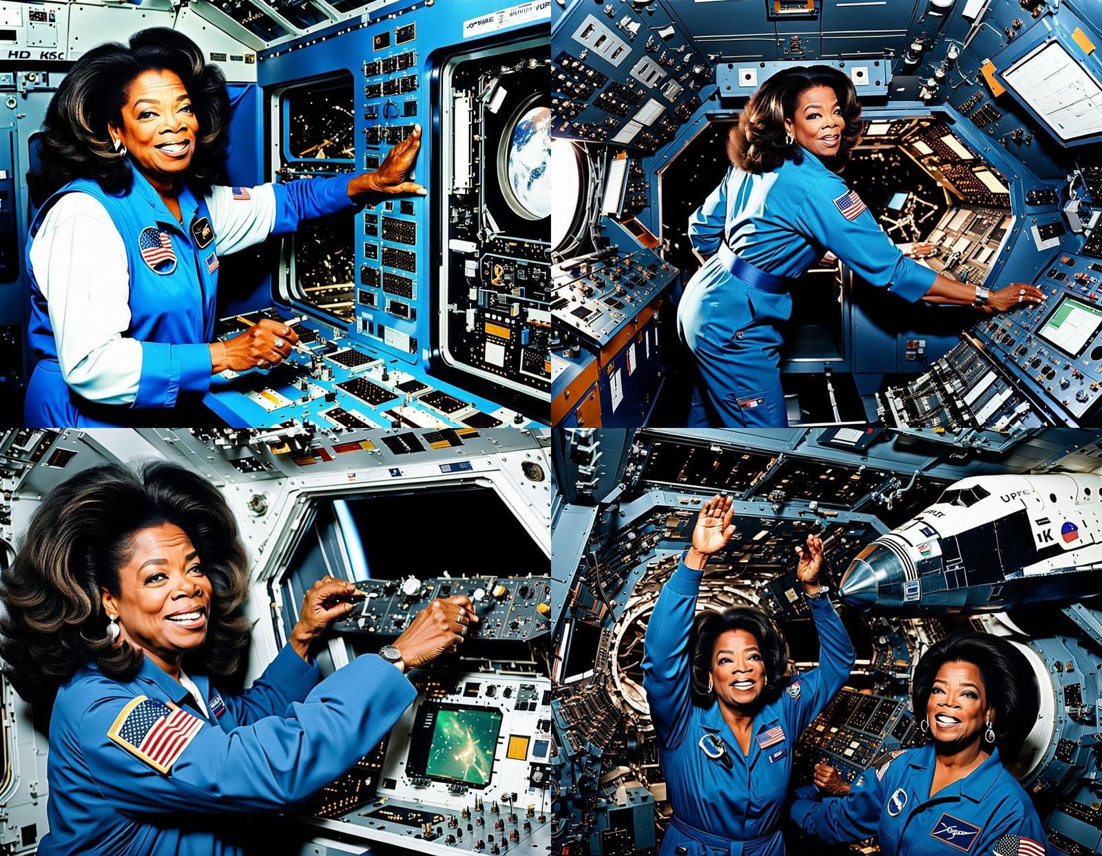 Oprah Winfrey's Space Shuttle Repair in 8K