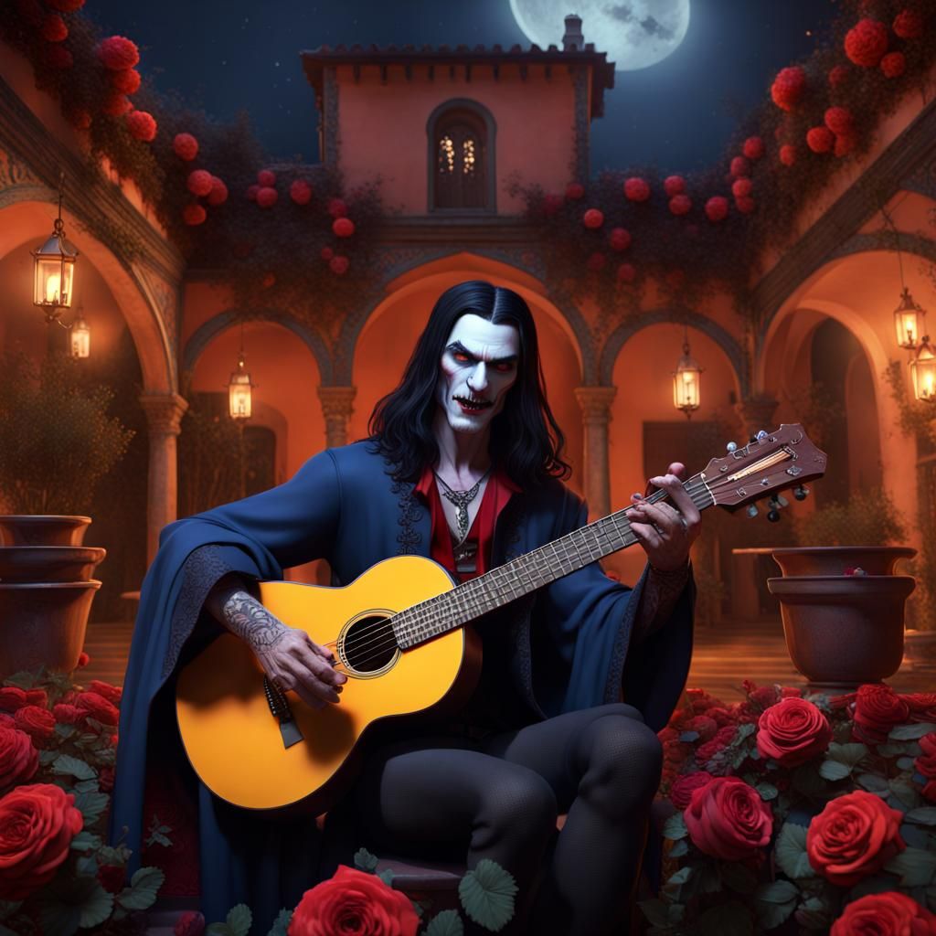 Hippie Dracula's Spanish Serenade at Night