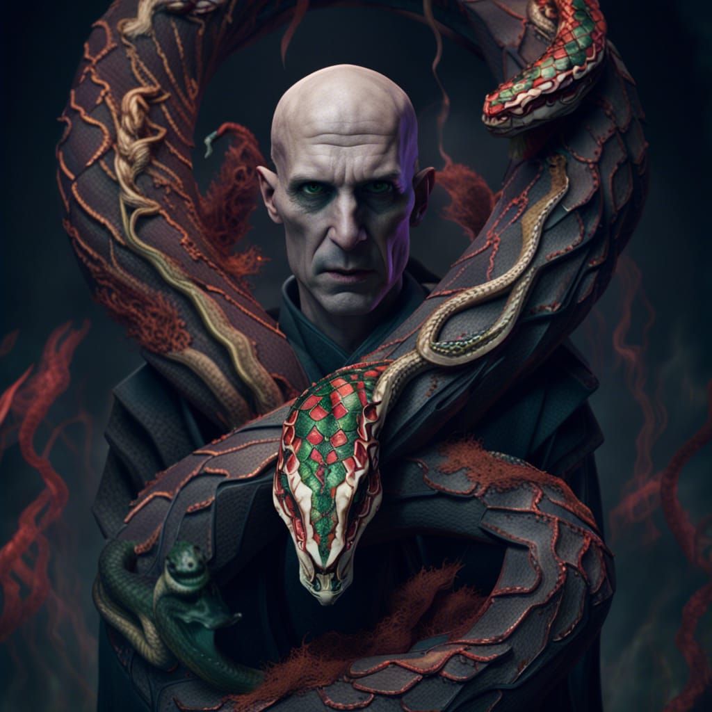 Voldemort with Snake Head: Fantasy Concept Art