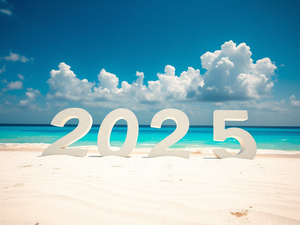 The Year 2025 Sand Inscription: a Matte Painting