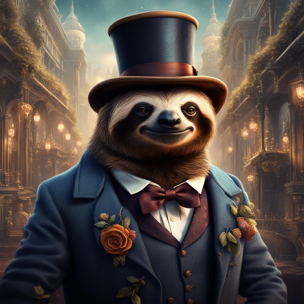 Victorian Sloth at the Silent Movies