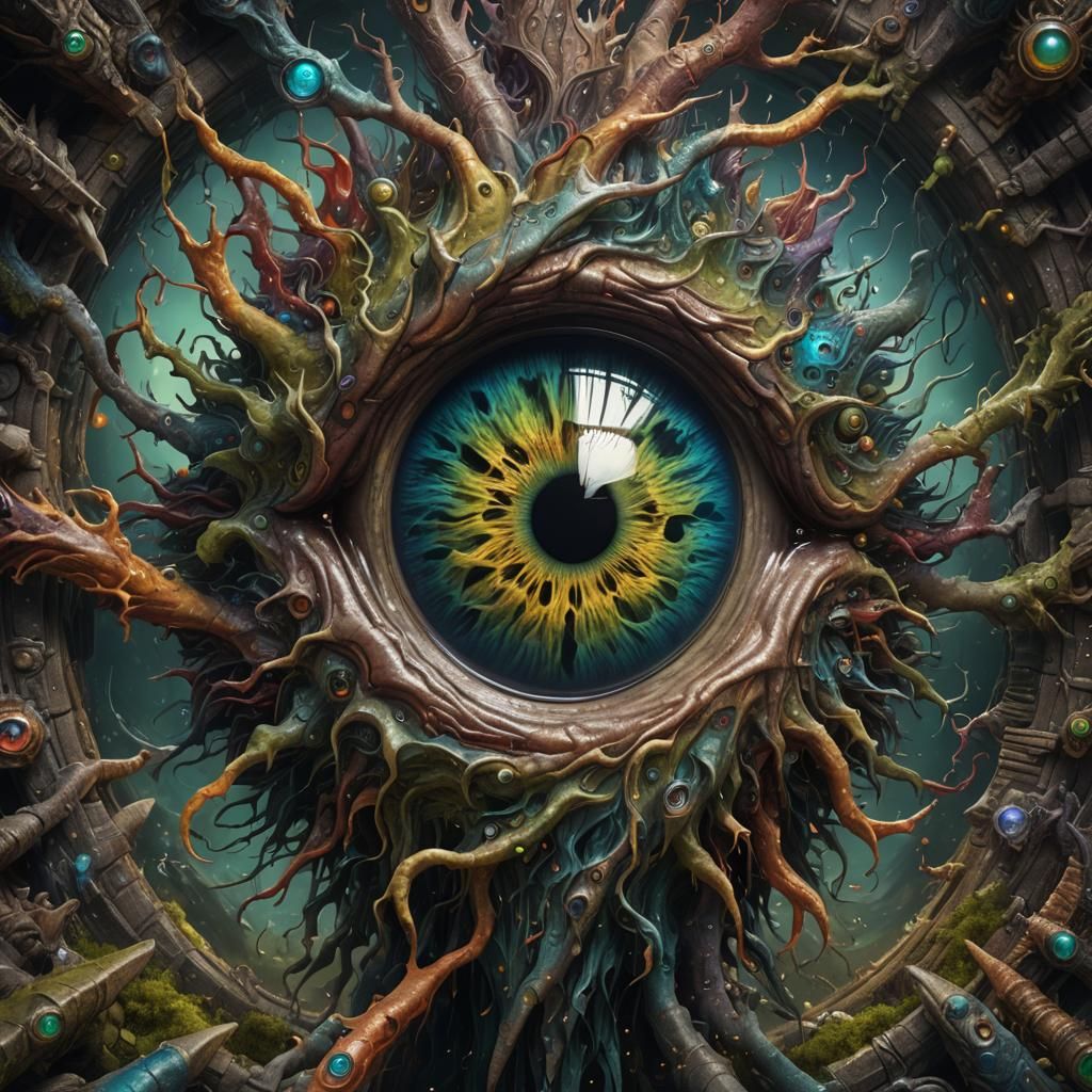 Detailed Monster Eye Concept Art