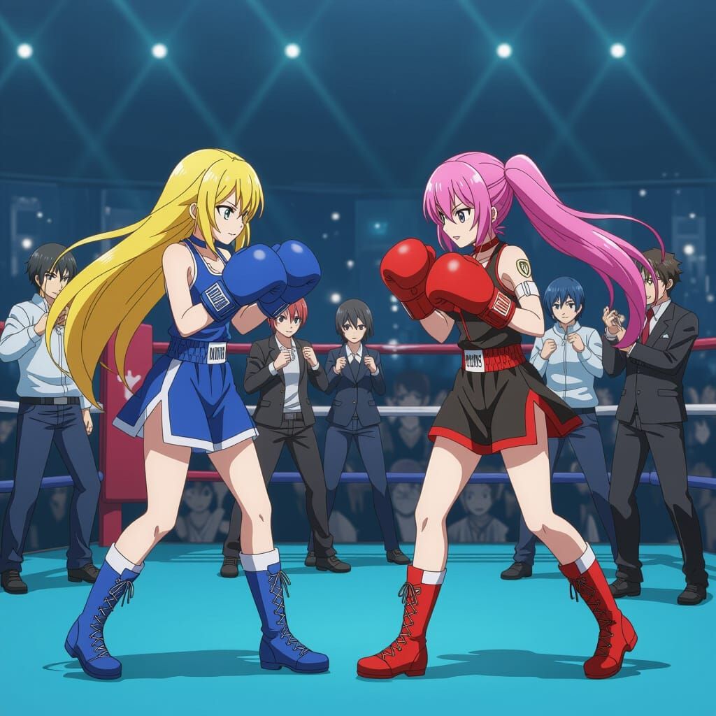 Anime Boxing Characters Ready for Battle