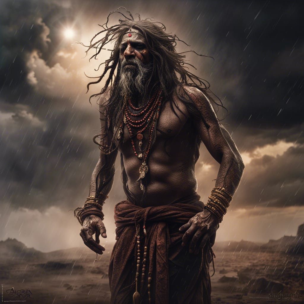 Aghori Sadhus Rise During Stormy Apocalypse