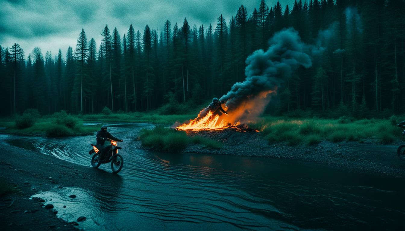 Dramatic Cinematic Still with Atmospheric Lighting