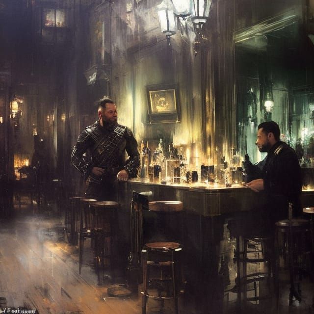 Renaissance Villain Portrait in a Tavern