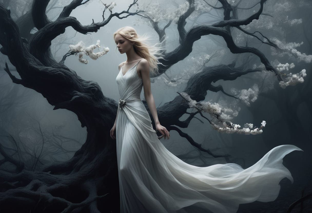 Ethereal Fairy in Twilight Woods