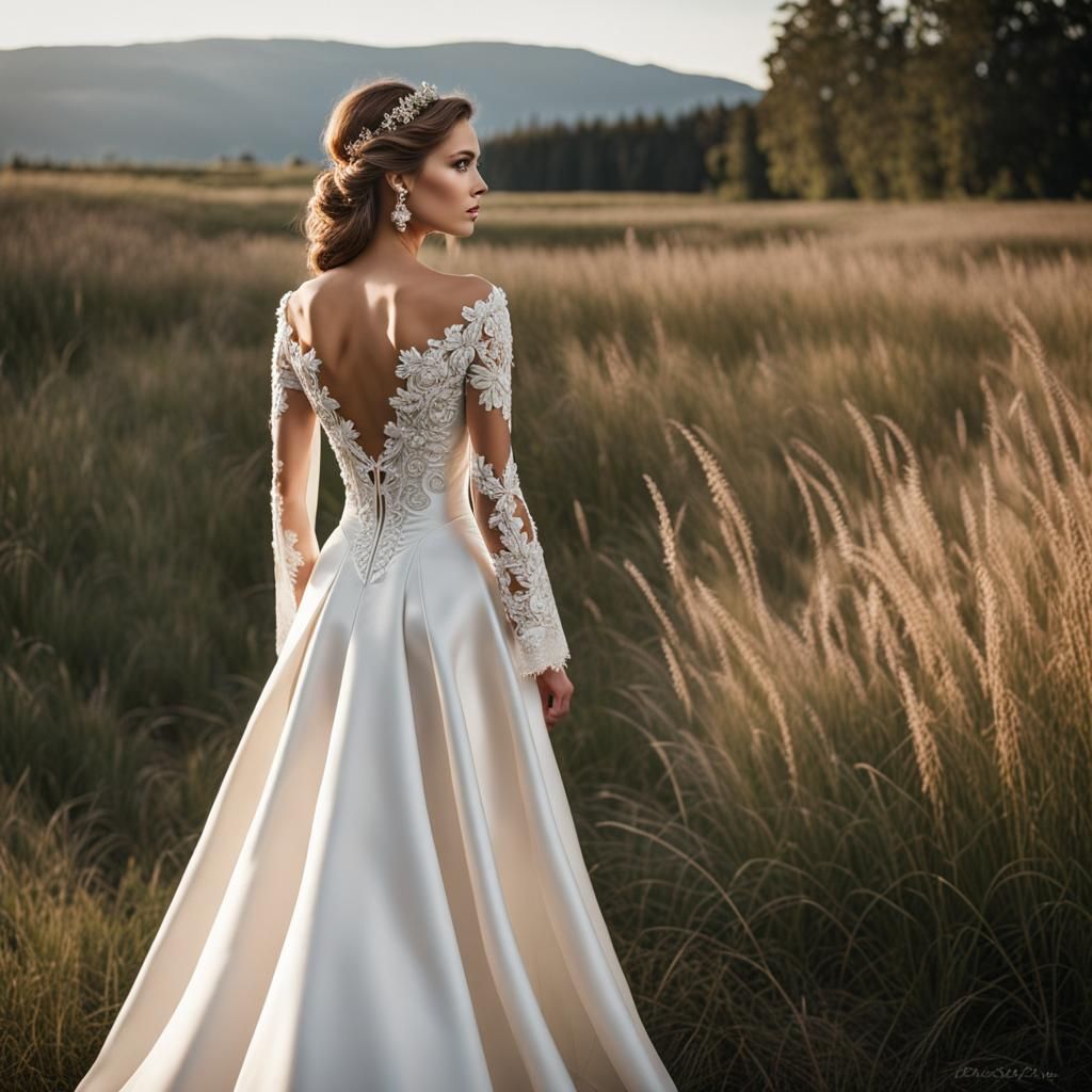 Imperial Russian Court Style Wedding Dress