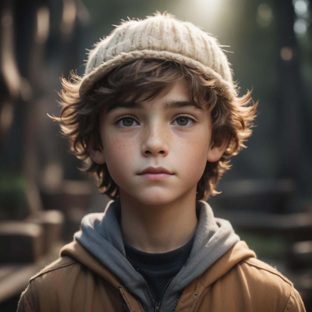 Striking Portrait of a Boy in High Resolution