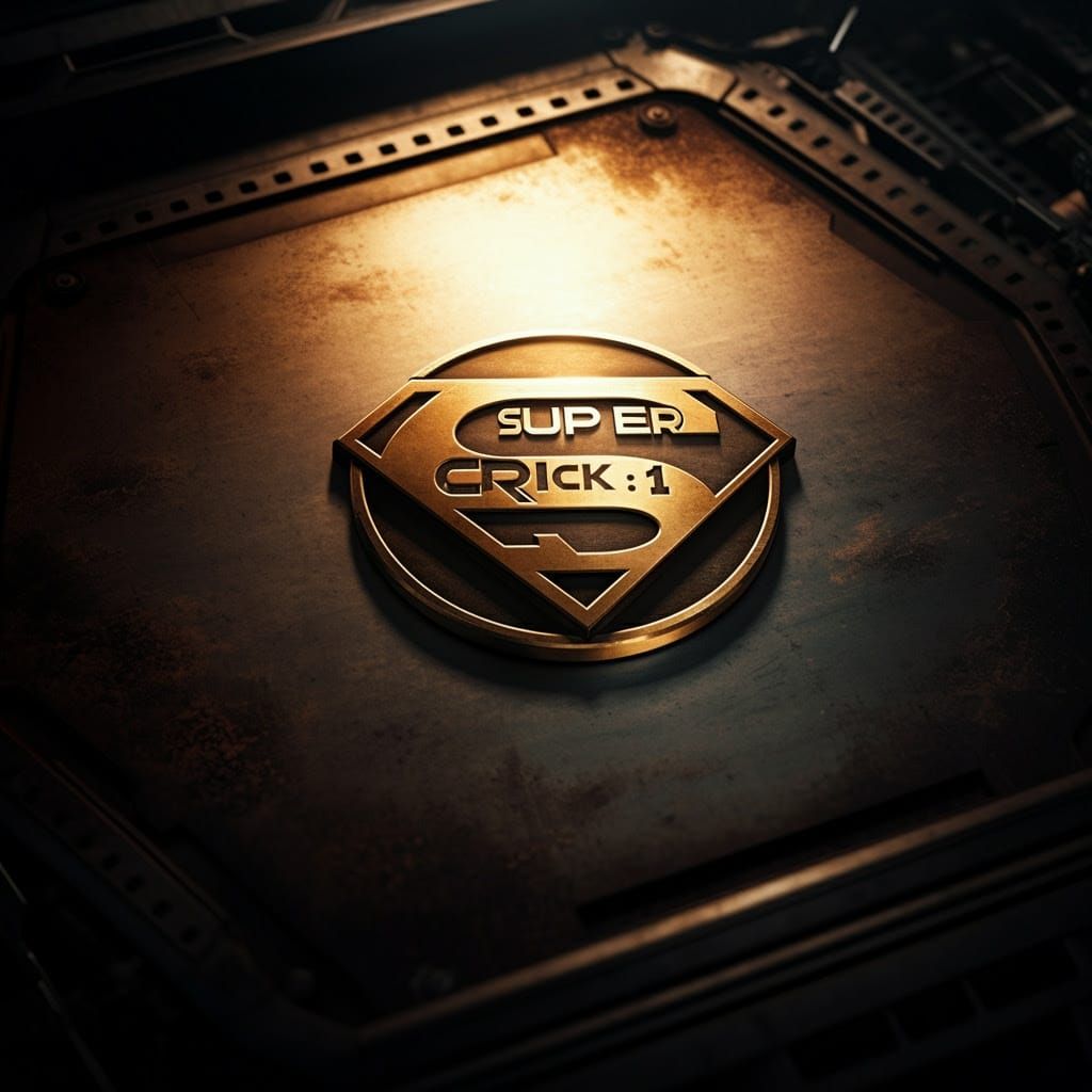 Epic Super Crick Logo Unveiled in Gritty, Cinematic Glory