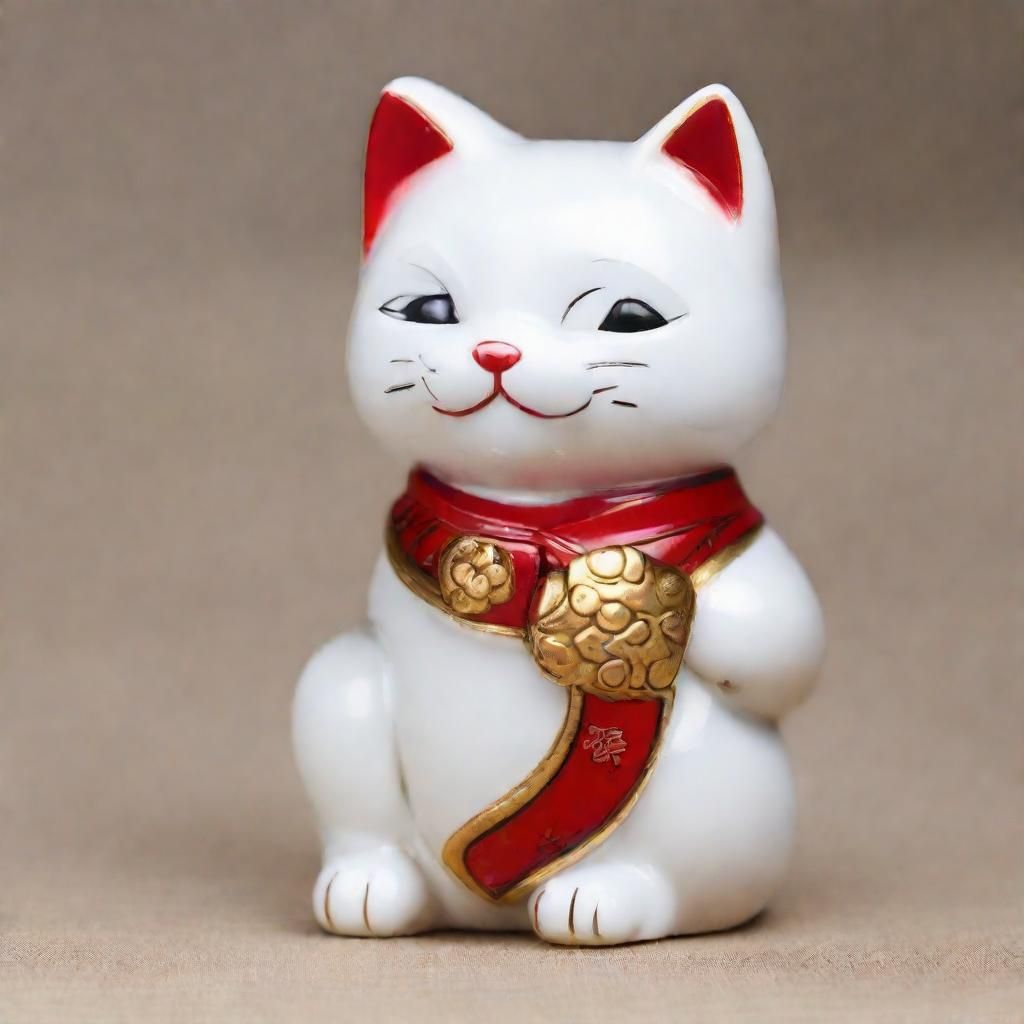 Maneki-neko: Traditional Japanese Lucky Cat Figurine