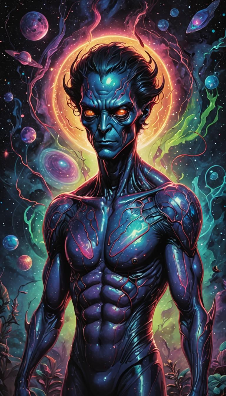 Ethereal Cosmic Nightcrawler in McFarlane Style