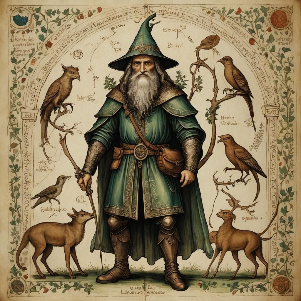 Elven Man in Renaissance Anatomical Style