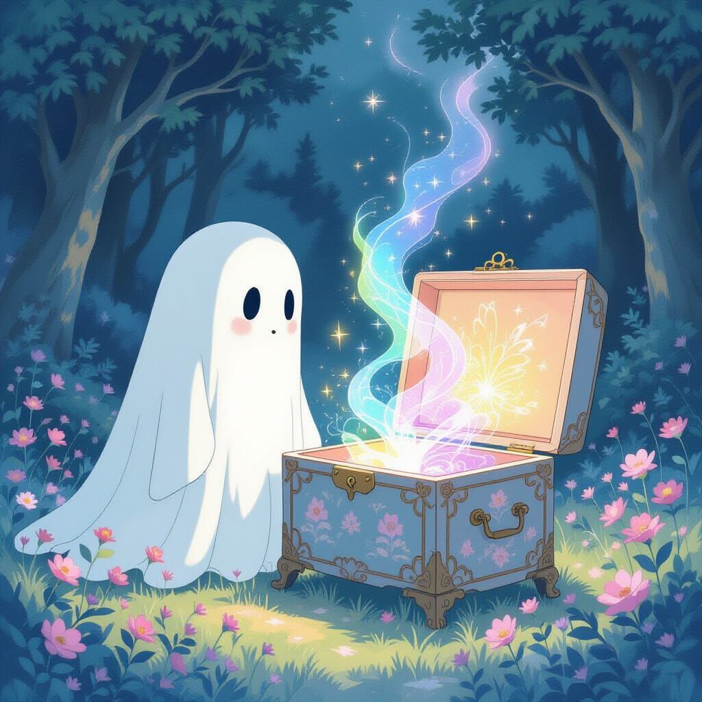 Ghost Transforms Music Box into Portal of Light
