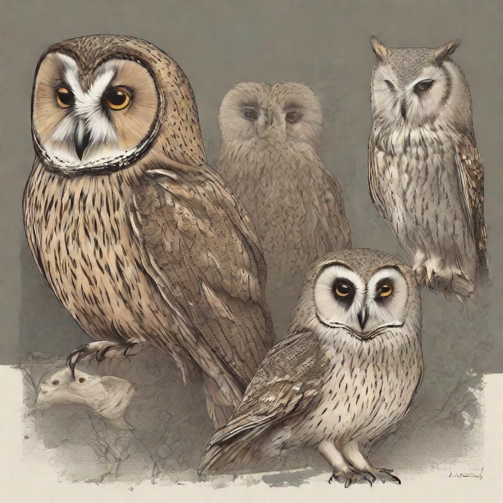 Owls Playing Bowling: A Whimsical Scene