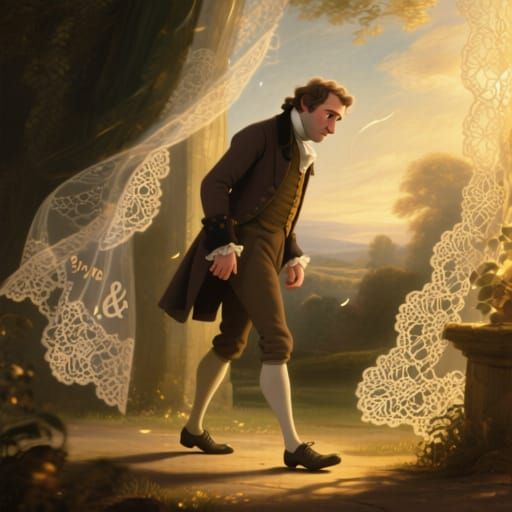 Gainsborough-Inspired Portrait of Man's Heartfelt Decision