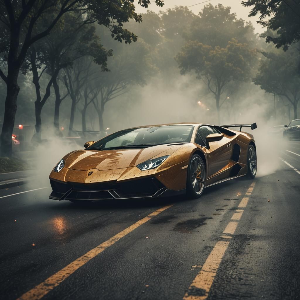 Lamborghini vs. Ferrari: Hyper-Realistic Digital Art Fight