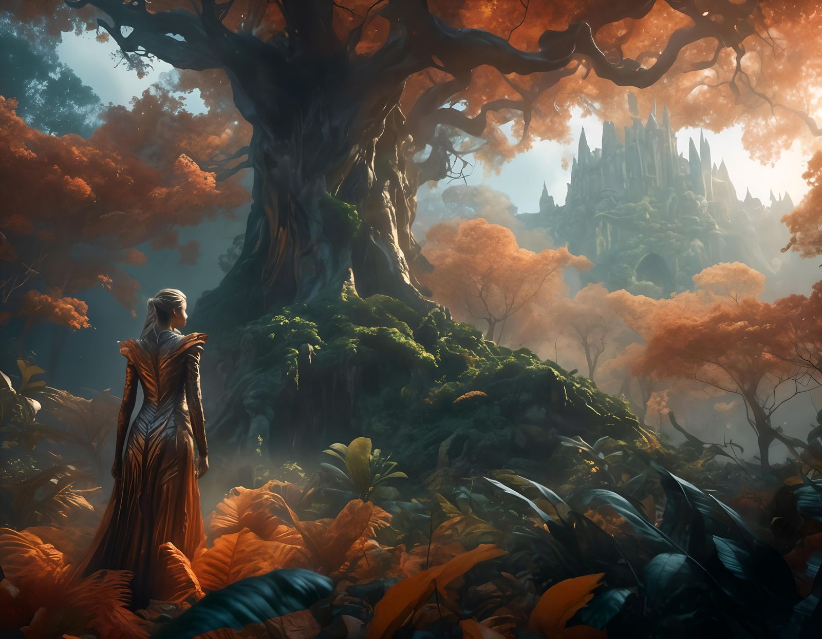 Approaching the Orange Tree Castle