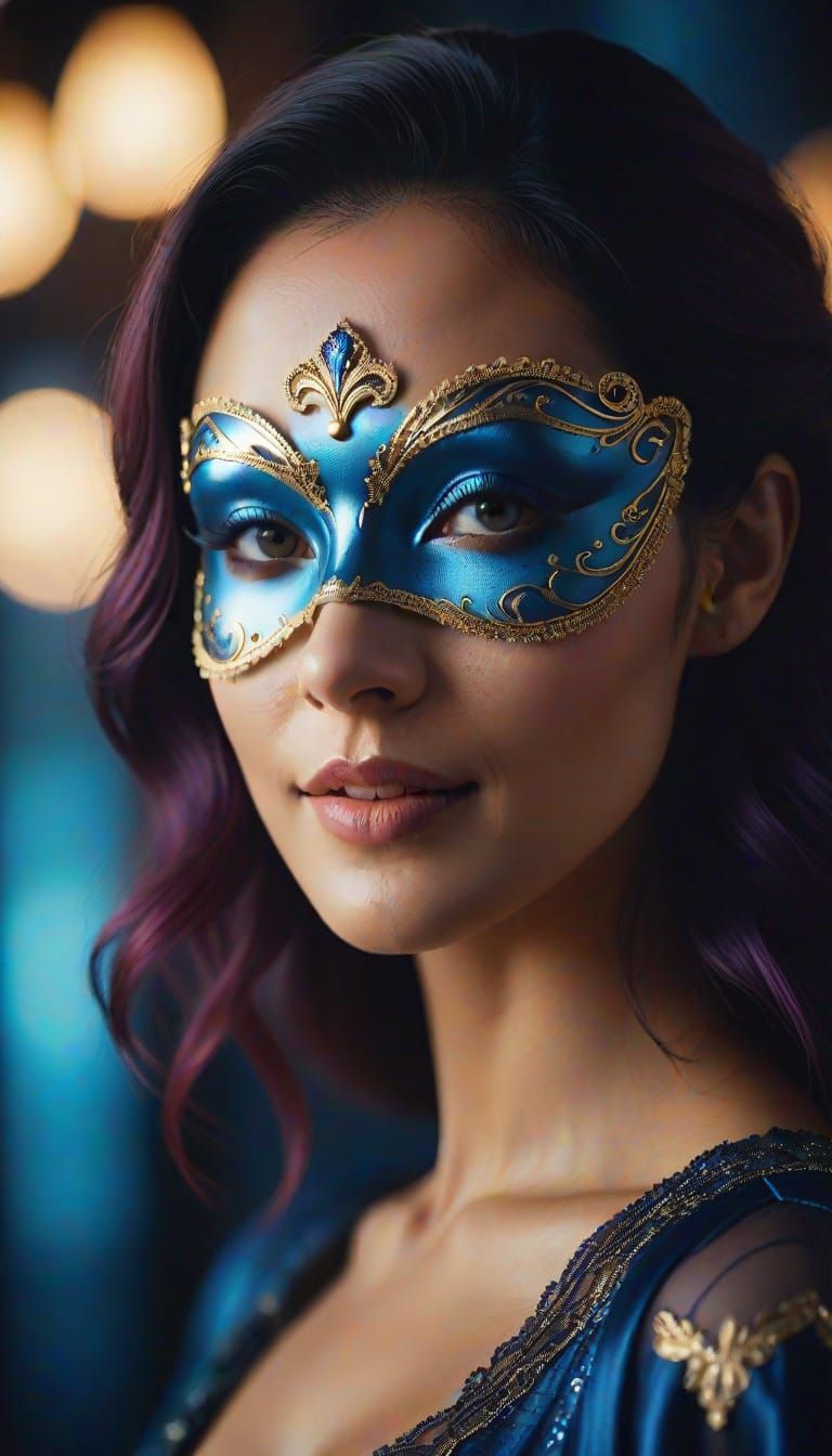 Ethereal Beauty in a Dark Cinematic Portrait