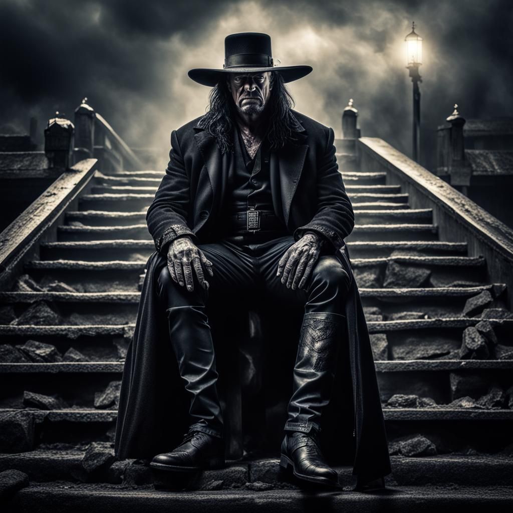 Hyperrealistic Portrait of The Undertaker