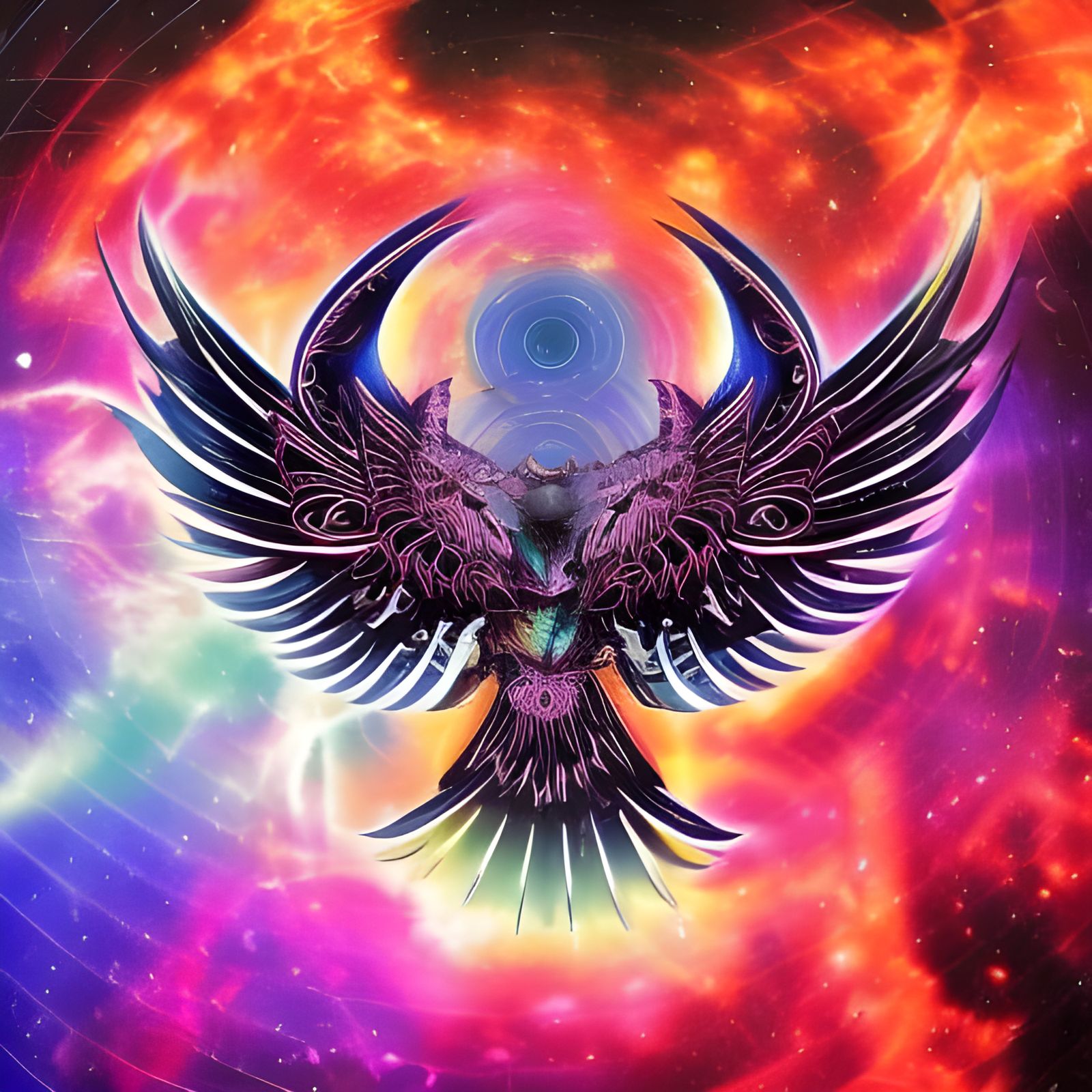 Spacecore Phoenix in Galactic Astral Fire