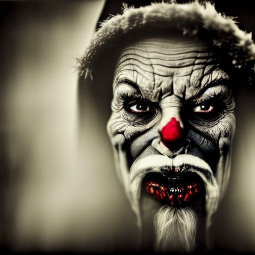 Krampus Witch Portrait in Fine Art Photography Style