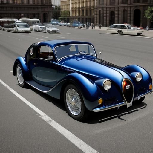 Classic Vintage Bugatti Car