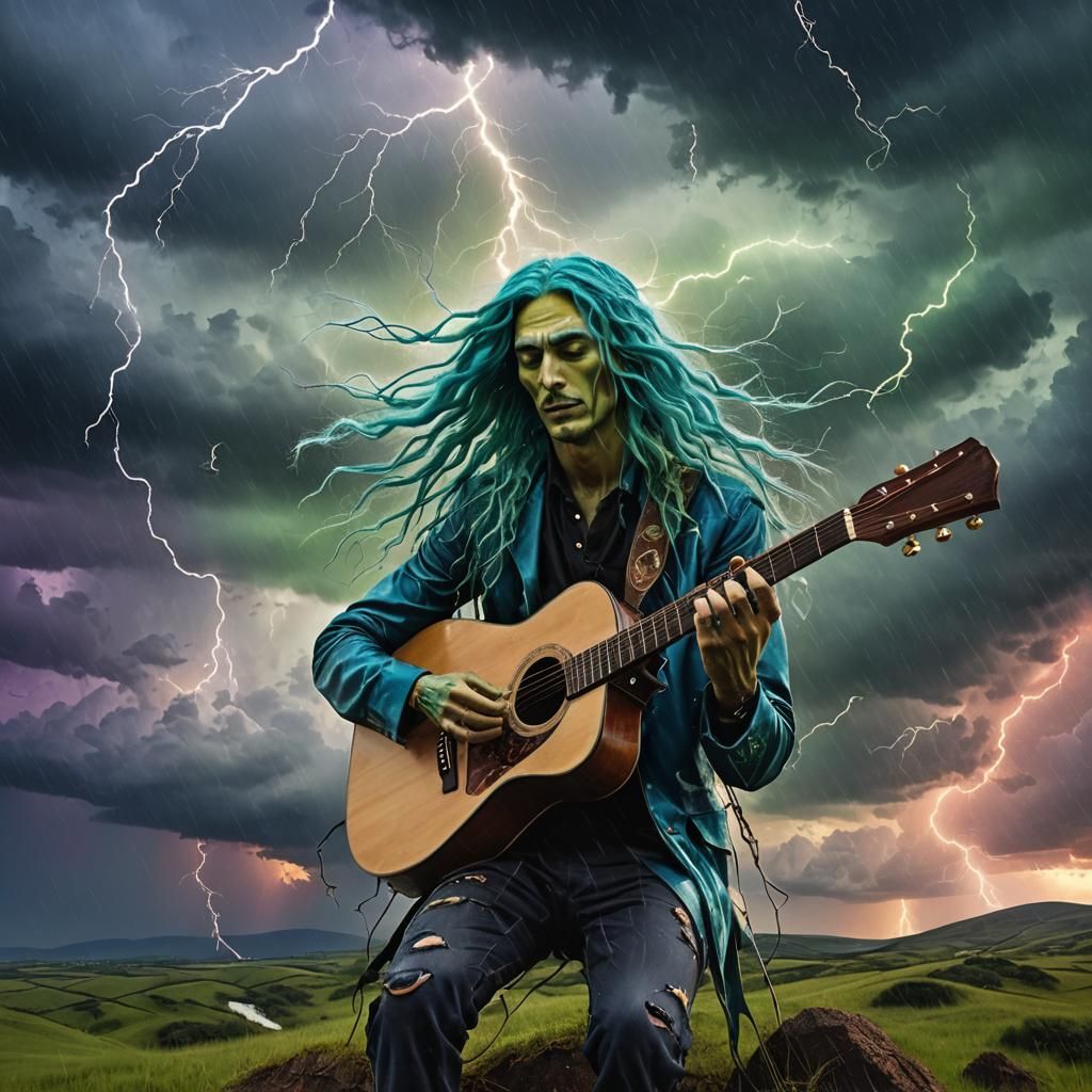 Surreal Stormy Serenade in Vivid Colors