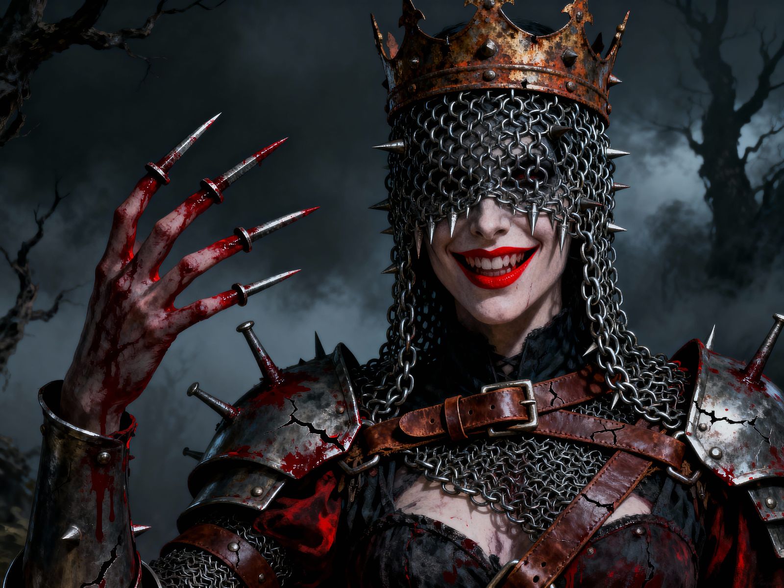 Evil Princess Portrait in Gothic Style