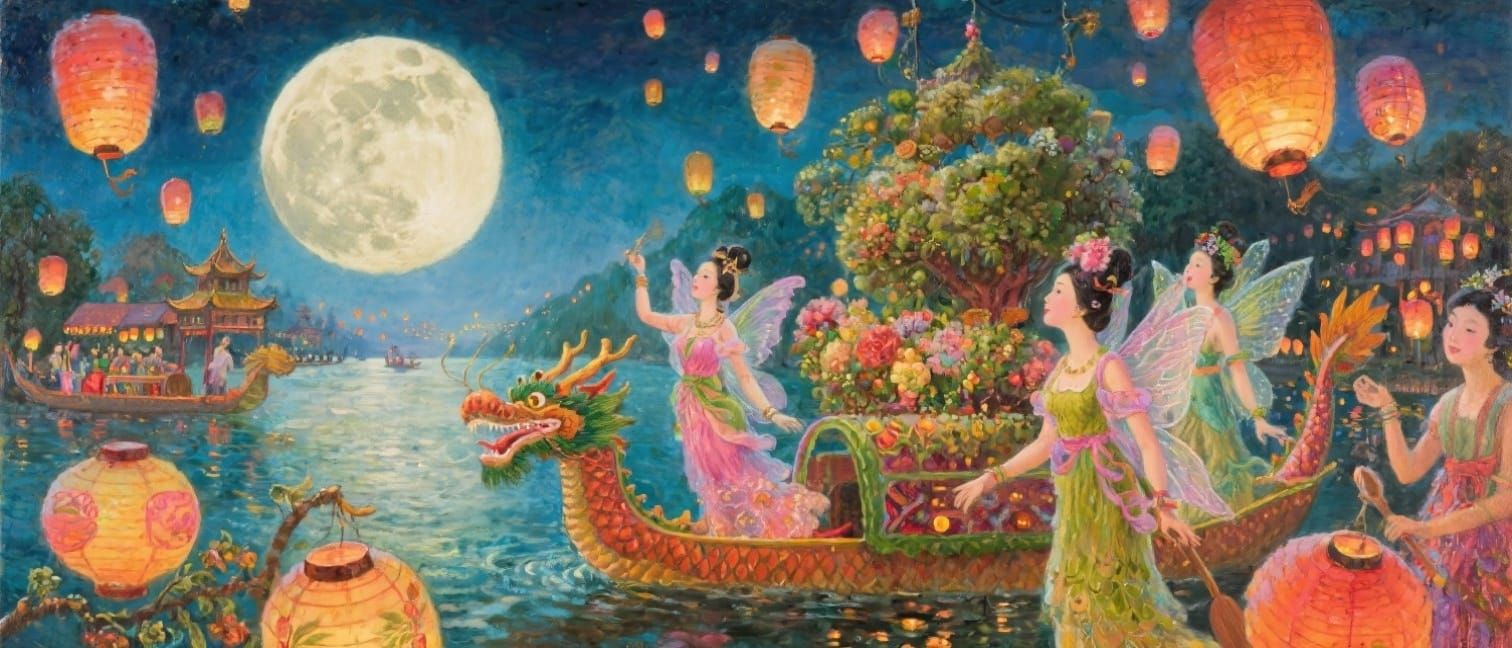 Yangtze River Lantern Festival: Fairies and Dragon Boats