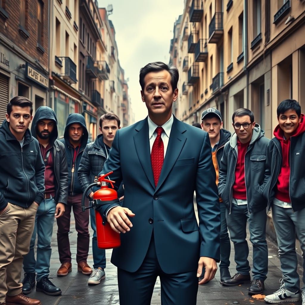 Parisian Suburb Unrest: Young Men Confront Nicolas Sarkozy