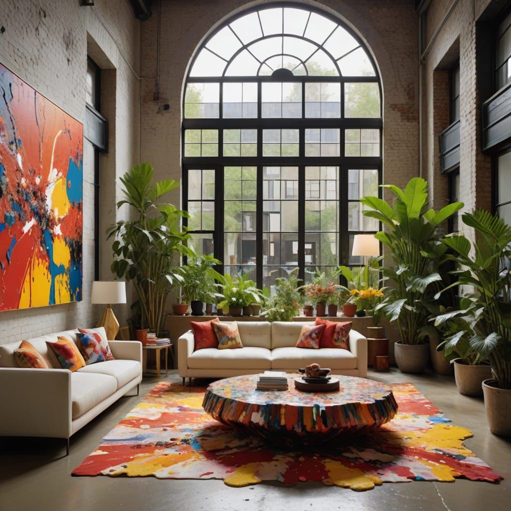 Serenity in a Chic Loft Oasis